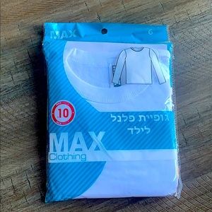 White long sleeve kids